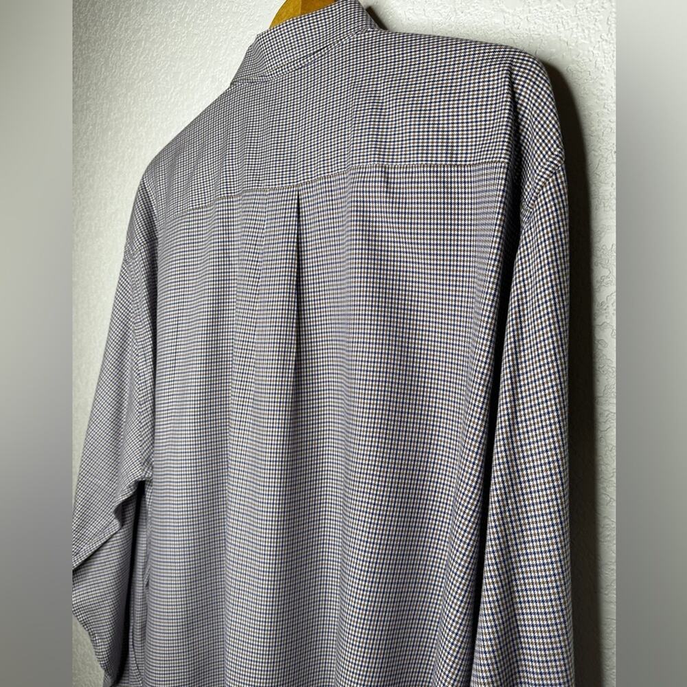 Hart Schaffner Marx Long Sleeve Cranberry & White checkered Shirt XL - Picture 12 of 12